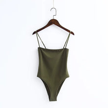 Load image into Gallery viewer, TXJRH Sexy Spaghetti Strap Backless fit Romper Body Siamese Bodysuit Slim Skinny Tight Jumpsuit Undershirt Playsuits 4 Color S-L