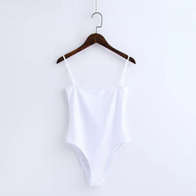 Load image into Gallery viewer, TXJRH Sexy Spaghetti Strap Backless fit Romper Body Siamese Bodysuit Slim Skinny Tight Jumpsuit Undershirt Playsuits 4 Color S-L
